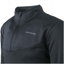 Endurance Fleece Pullover Ledger Midlayer with Zip Fastener Black Men